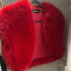 Fashion nova red fur